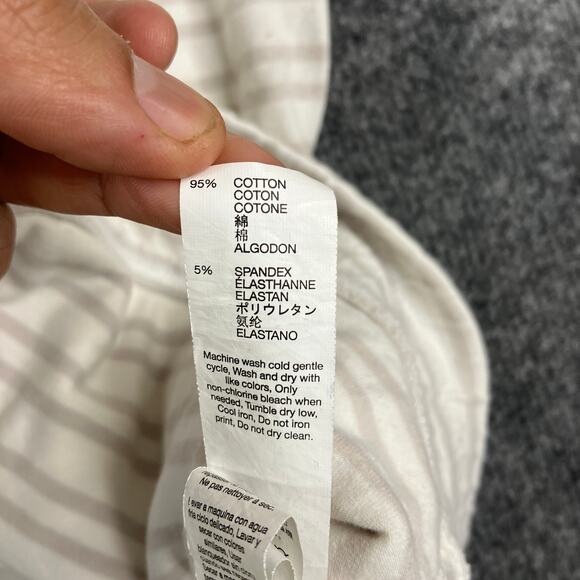 GapFit Jacket Womens Size L White Striped Full Zip Active Lightweight Stretch - Picture 3 of 7